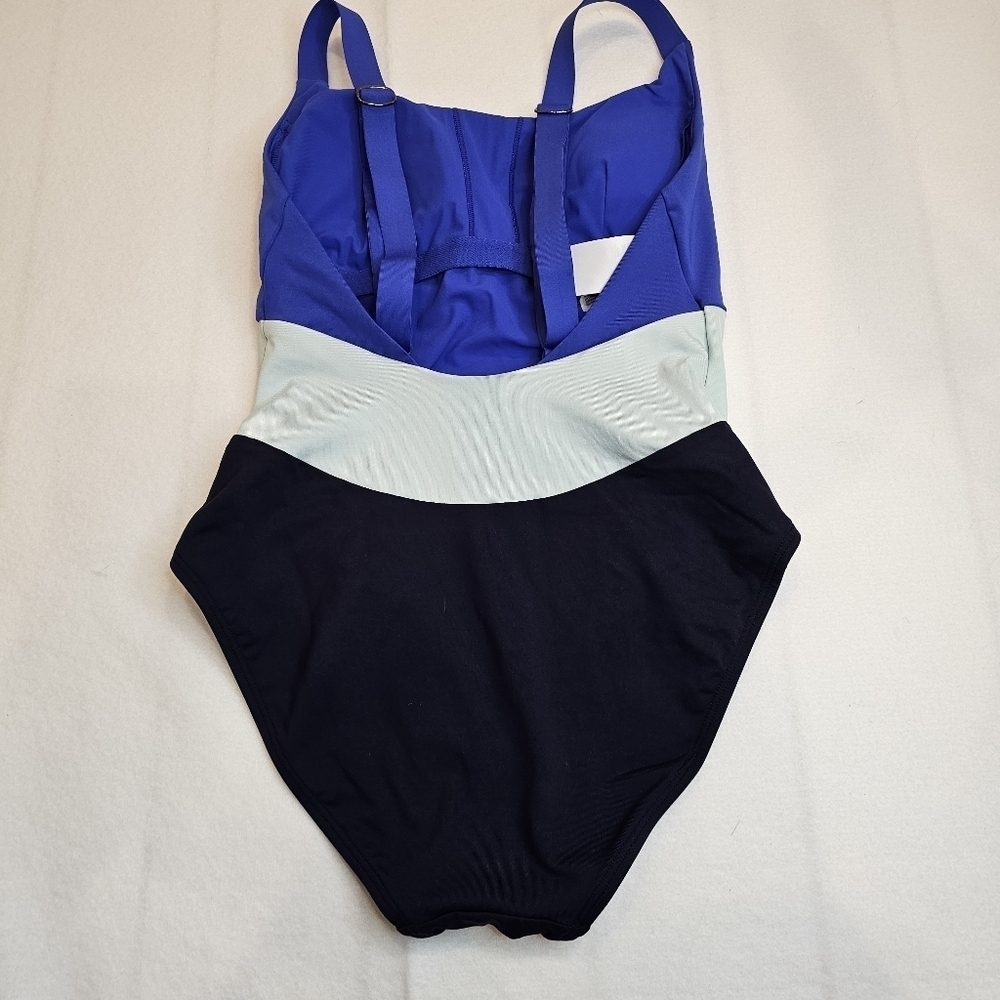 Athleta Color Block One Piece Swimsuit Coastline Women's Size XXS Beach - Picture 7 of 11
